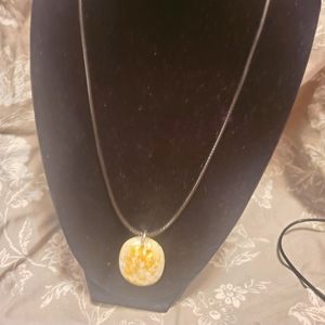 Handmade white resin with moon and star gliter